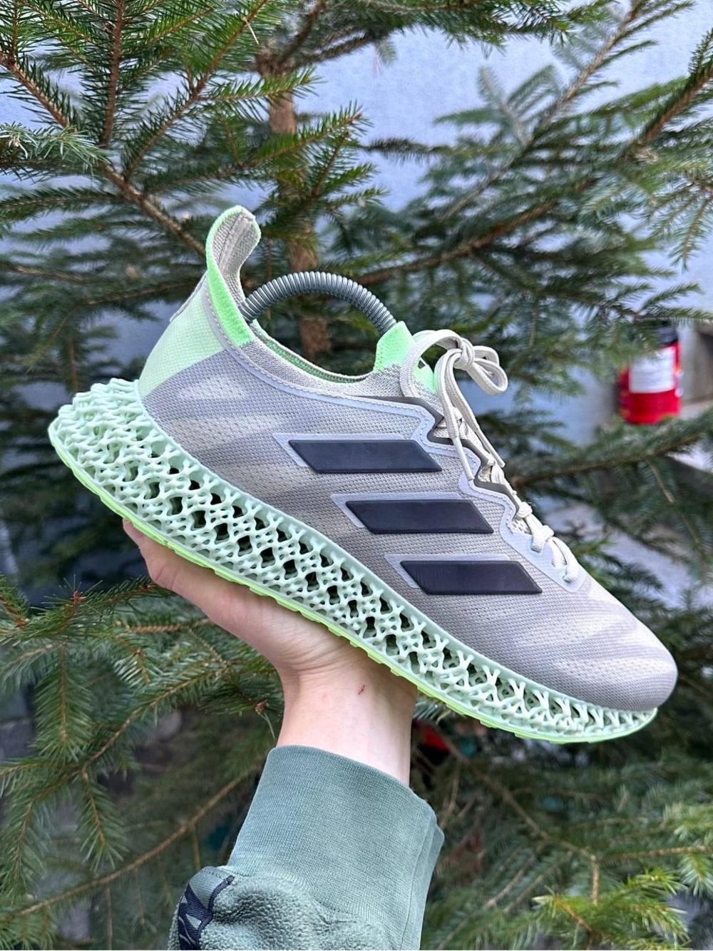 Running shoes Adidas 4DFWD 3 Putty Grey mens brand new - Picture 5 of 5